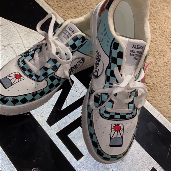 Custom demon slayer skateboarding shoes